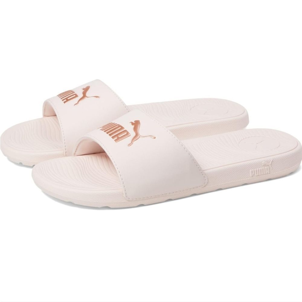Puma Cool Cat Slide Sandal- Cloud Pink/Rose Gold